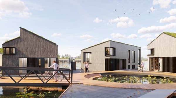 Drijvende woning Type B van Wonen in 't Blauw