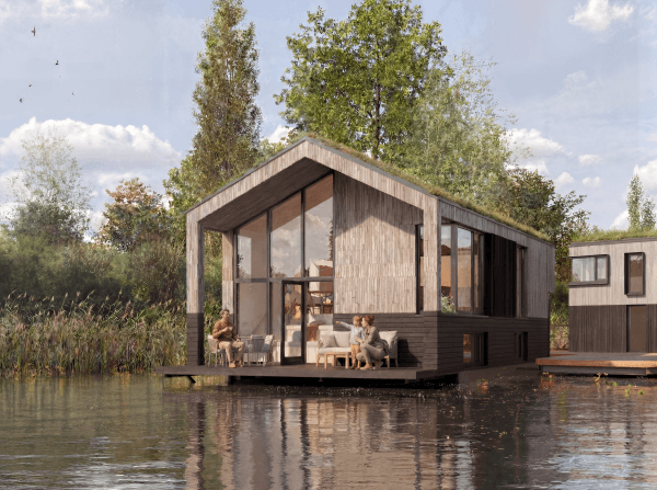 Drijvende woning Type A van Wonen in 't Blauw