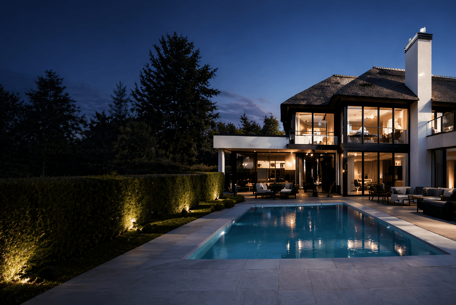 Luxe villa achtergrond