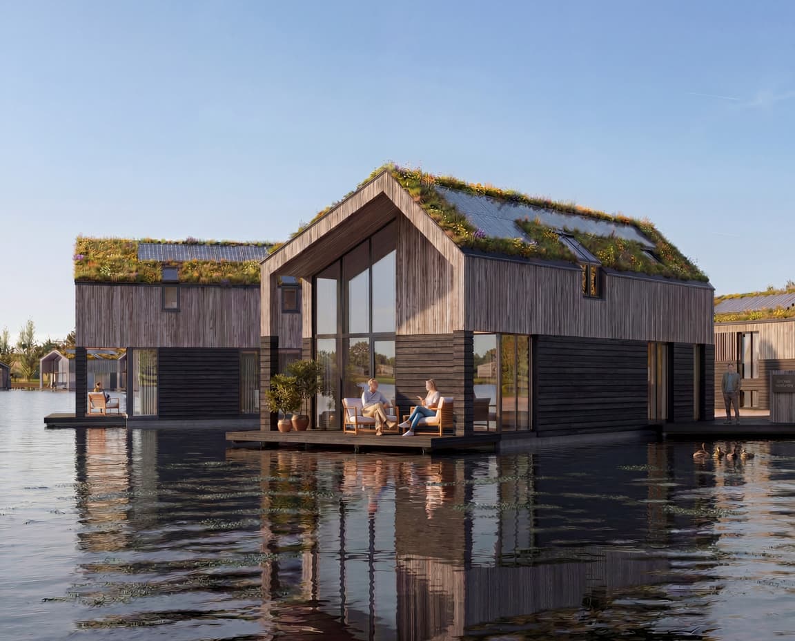 Luxe slaapkamer in een woning van project 't Blauw