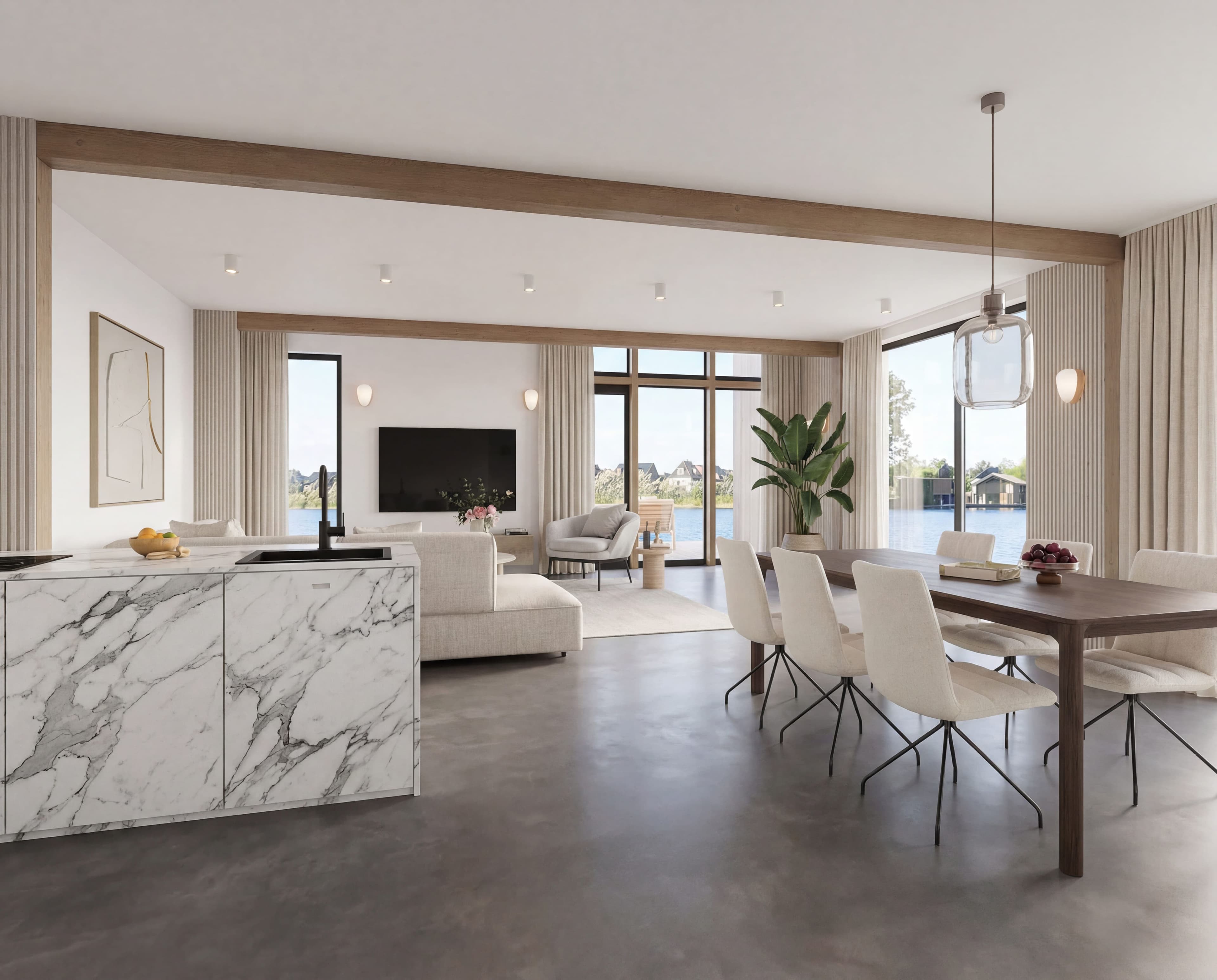 Luxe interieurimpressie van Wonen in 't Blauw